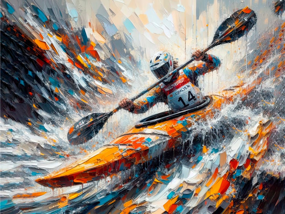 Kayaker In The Water