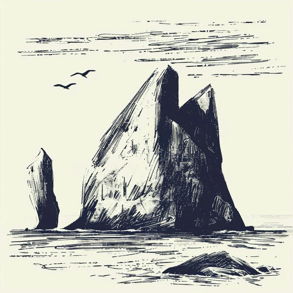 Rock Formations In The Sea