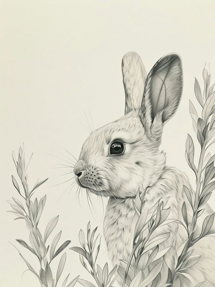 Thrianta Rabbit Drawing 3