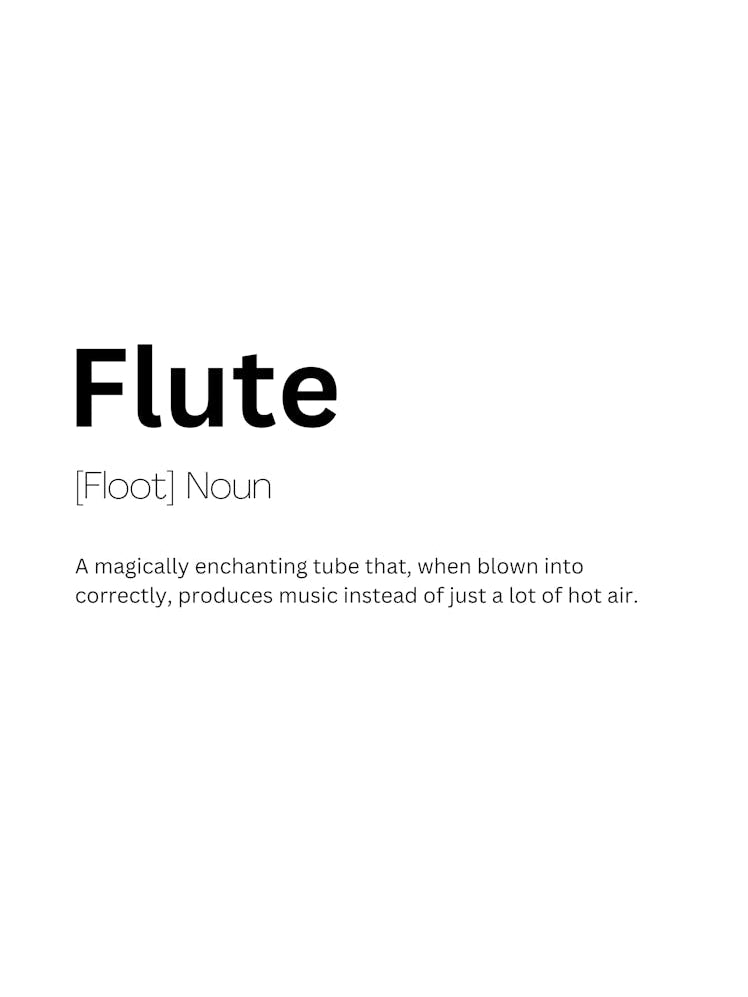 Flute Definition Meaning 1