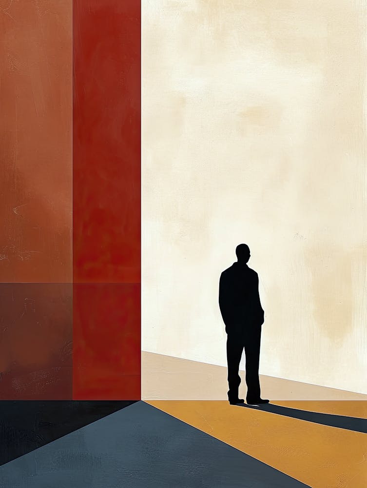 Man In Silhouette, Minimalism