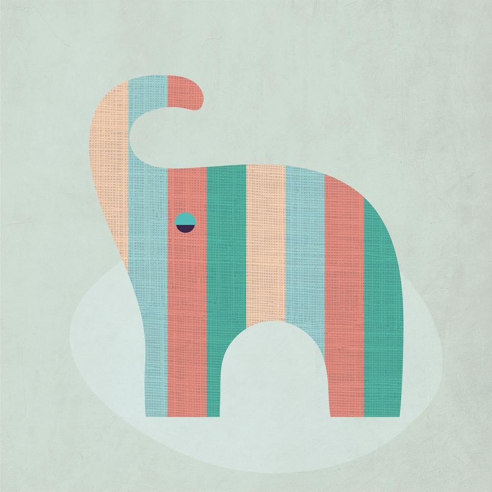 Scandi Elephant Nursery
