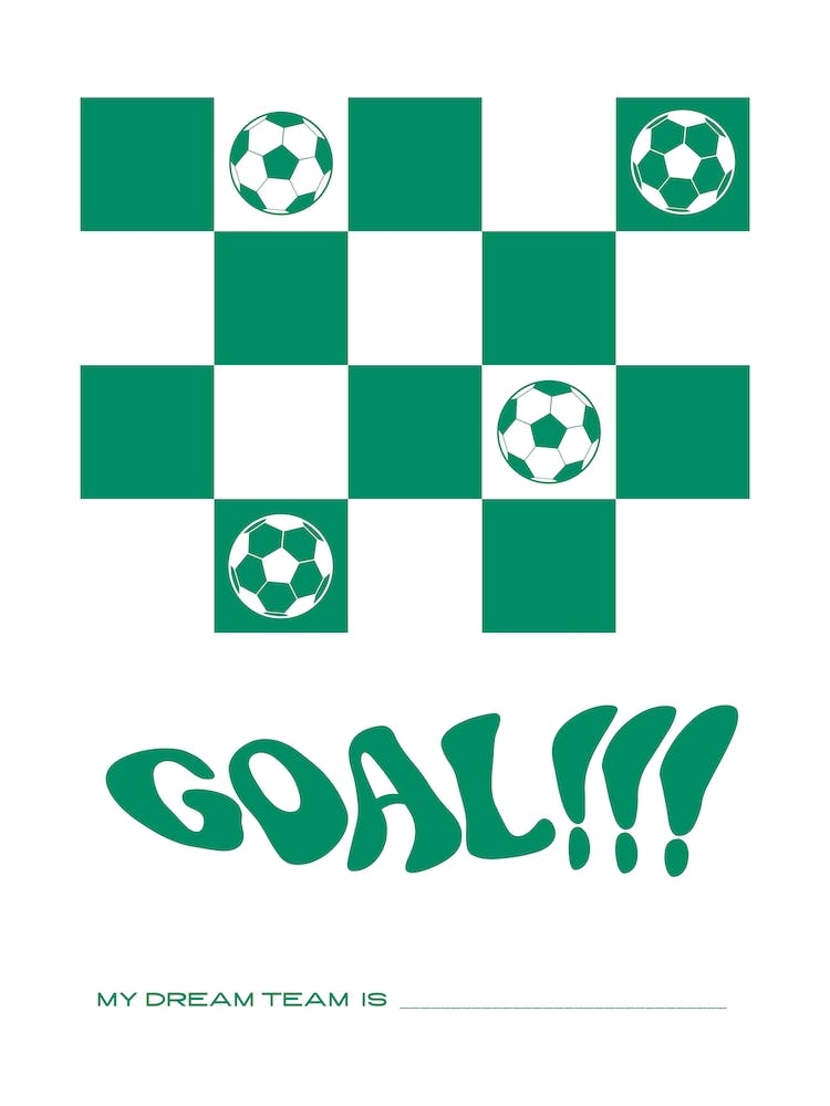 Tor Mein Dream-Team Grün