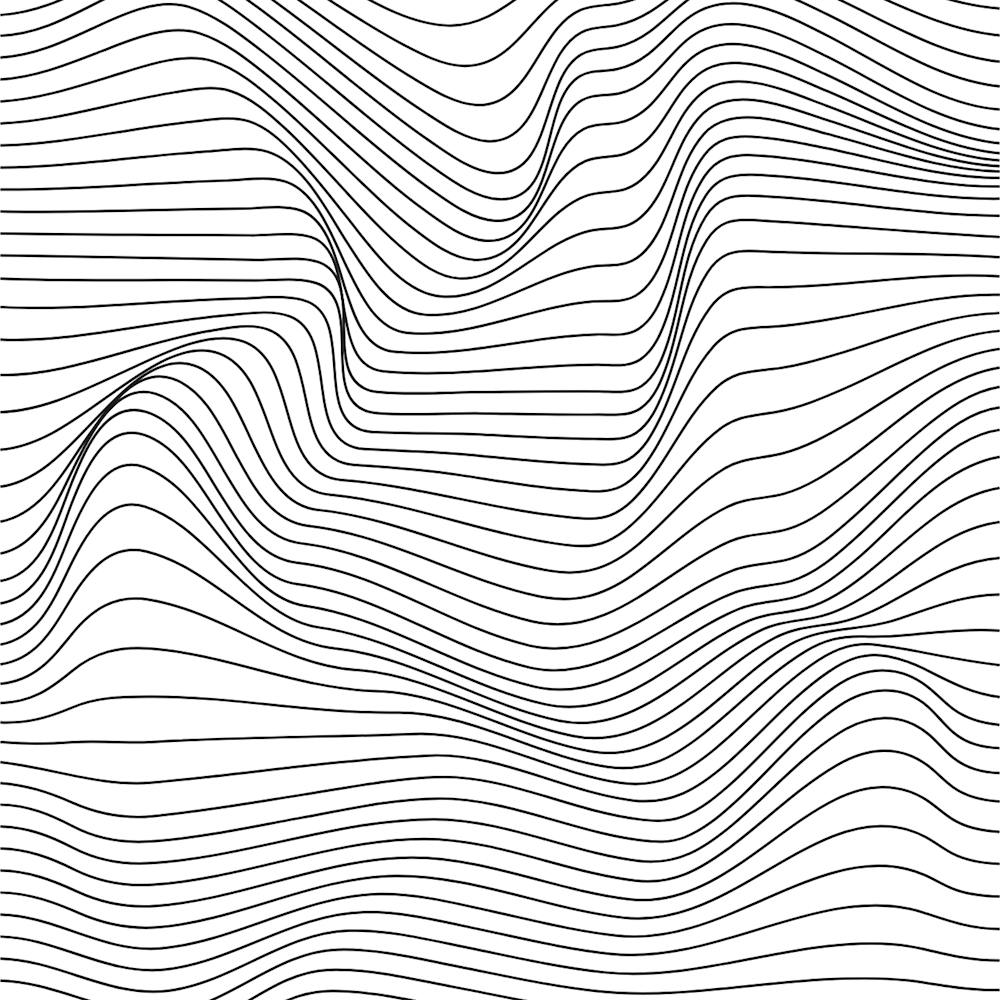Abstract Wavy Lines Background