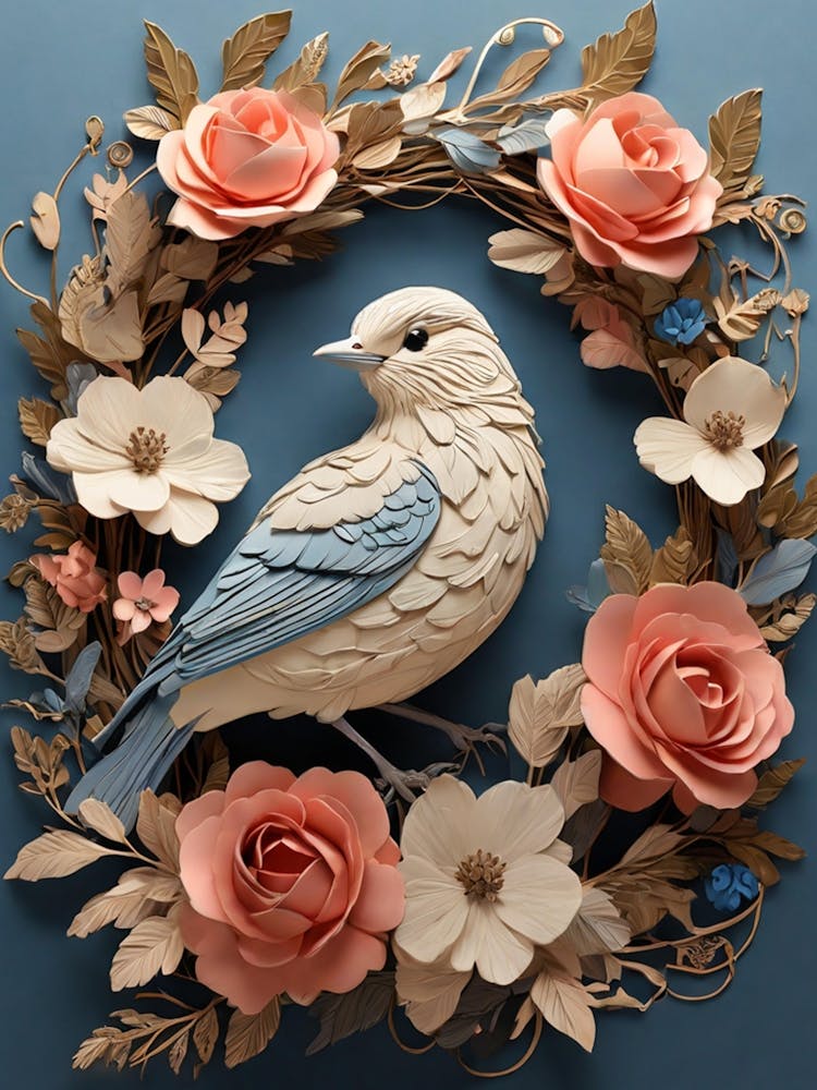 Bird In A Wreath 14