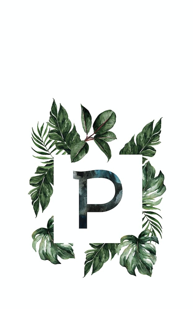 Botanical Alphabet P