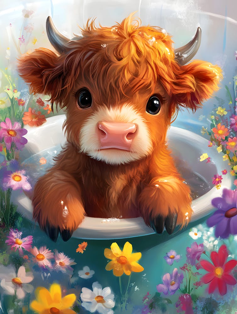Cow In A Tub 8