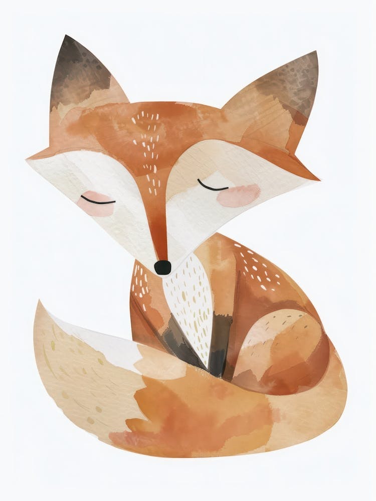 Charming Nursery Kids Animals Fox Cub 1