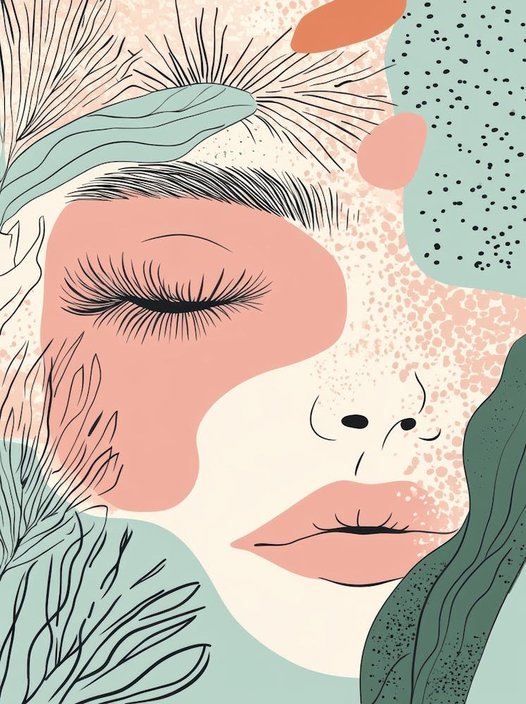 Illustration Of A Woman'S Face 10