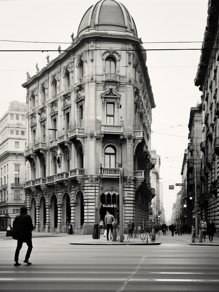 Milan, Italy,  Black And White Analogue Photography  4