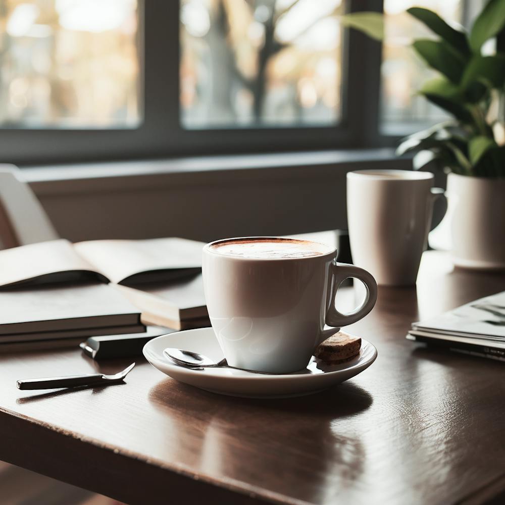 Coffee Cup On A Table