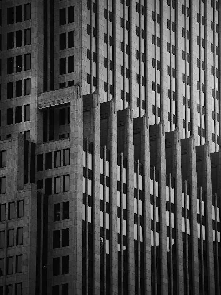Black And White Building