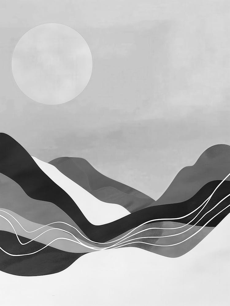 Black And White Landscape 1