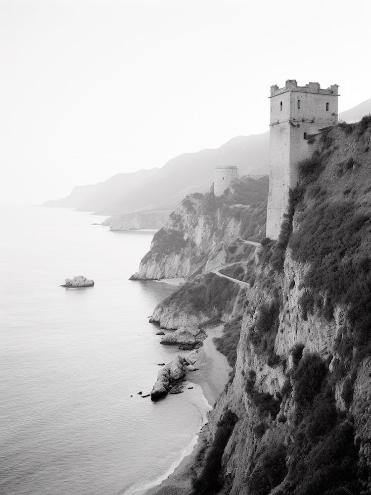 Tropea, Italy, Black And White Photography 1