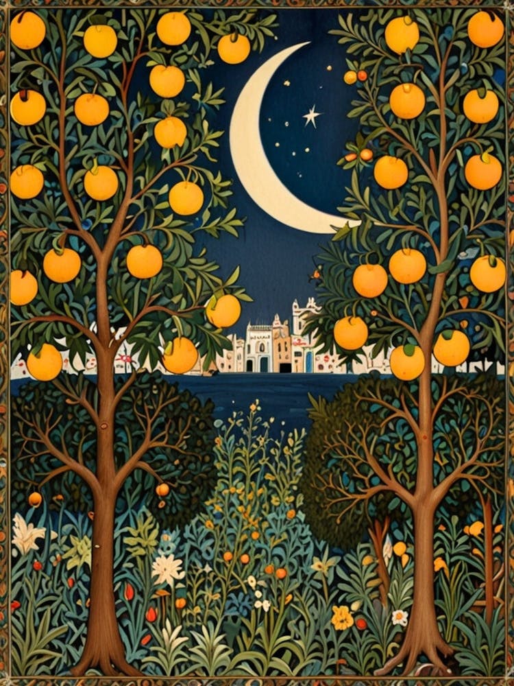 William Morris Oranges In The Moonlight