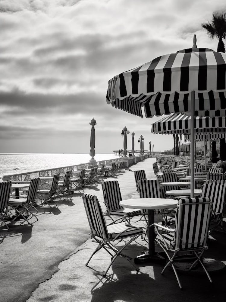 Nice, France, Mediterranean Black And White Photography Analogue 5