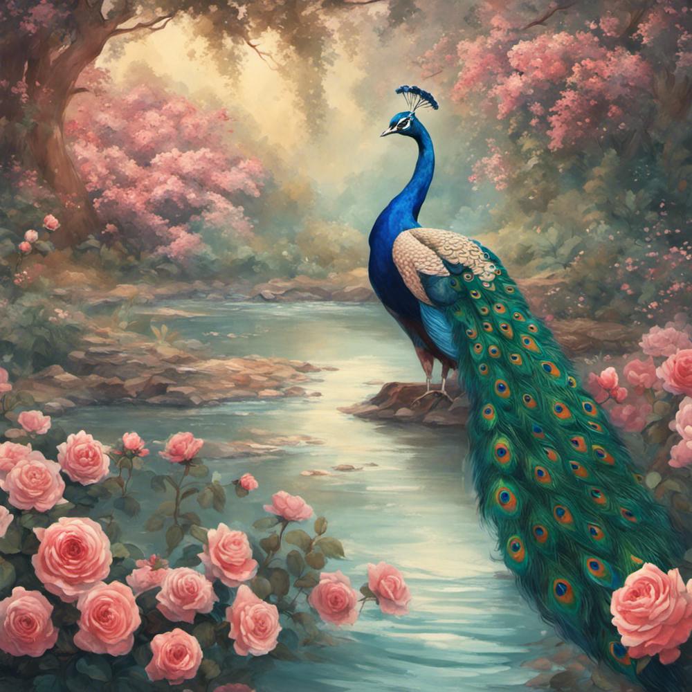 Peacock In The Garden