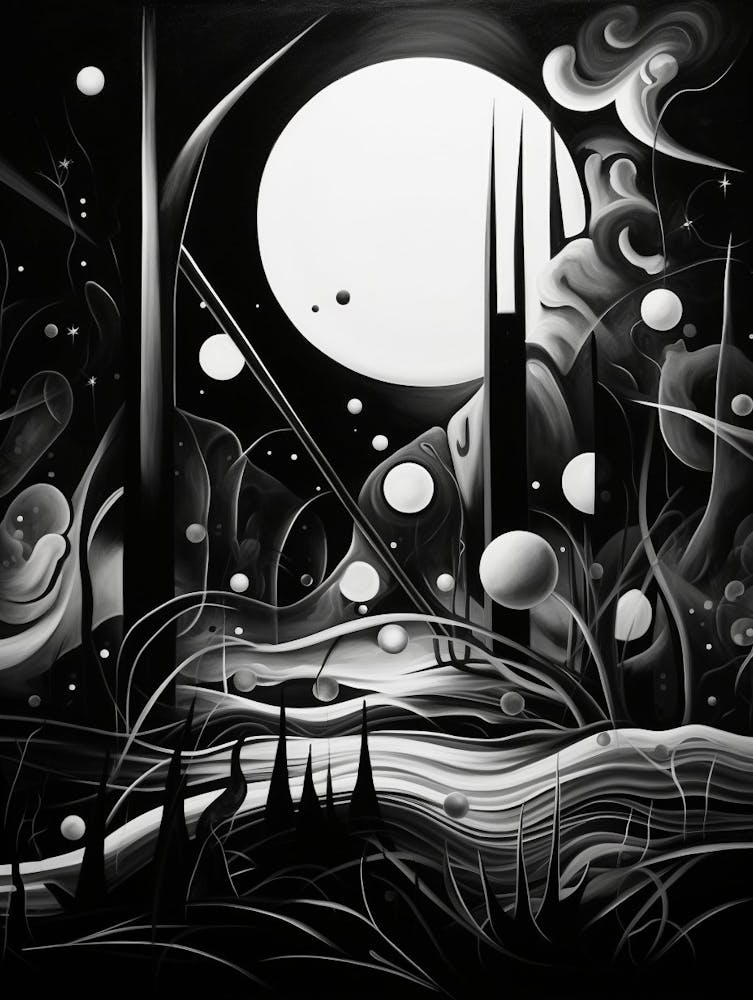 Dreams Abstract Black And White 2