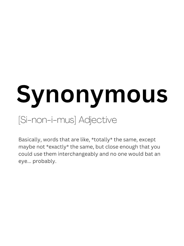 Synonymous Definition Meaning