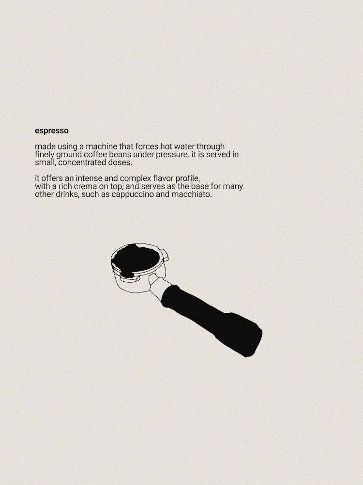 espresso: intense flavor