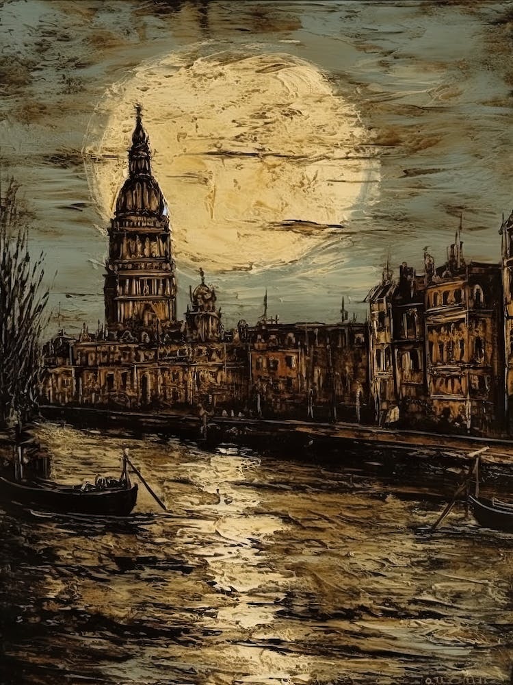 London England Van Gogh Style 4