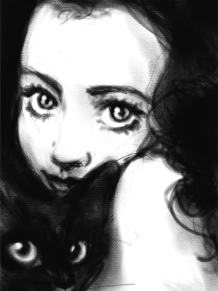 Girl With A Cat 1