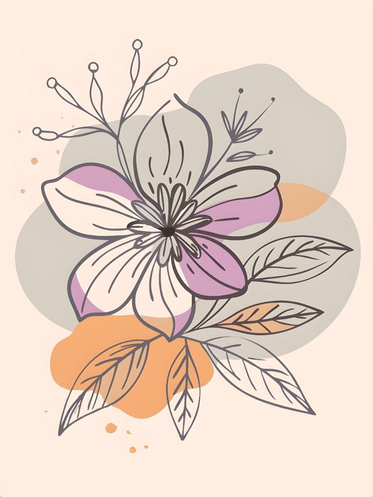 Flower With Leaves