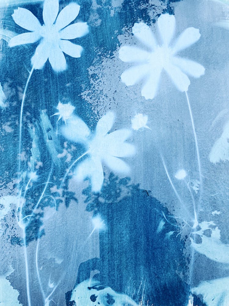 Blue Flower Art