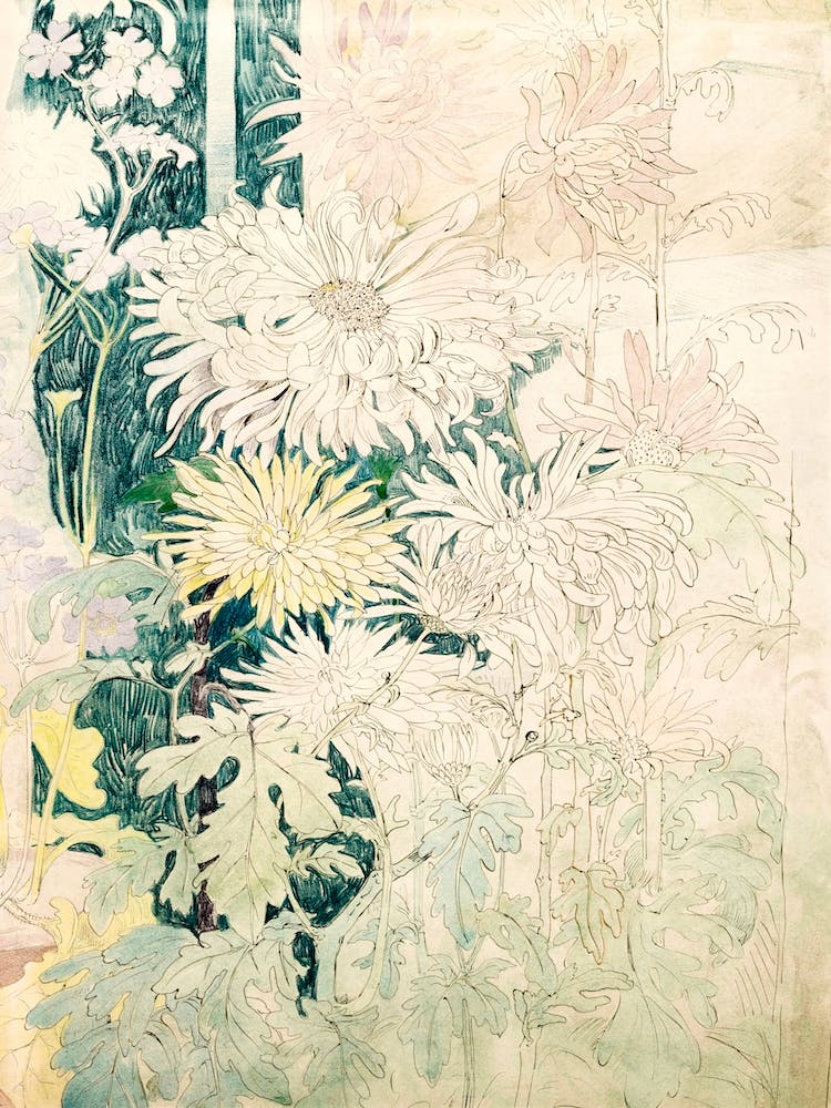 Chrysanthemums And Some Other Autumn Flowers, Theo Van Hoytema
