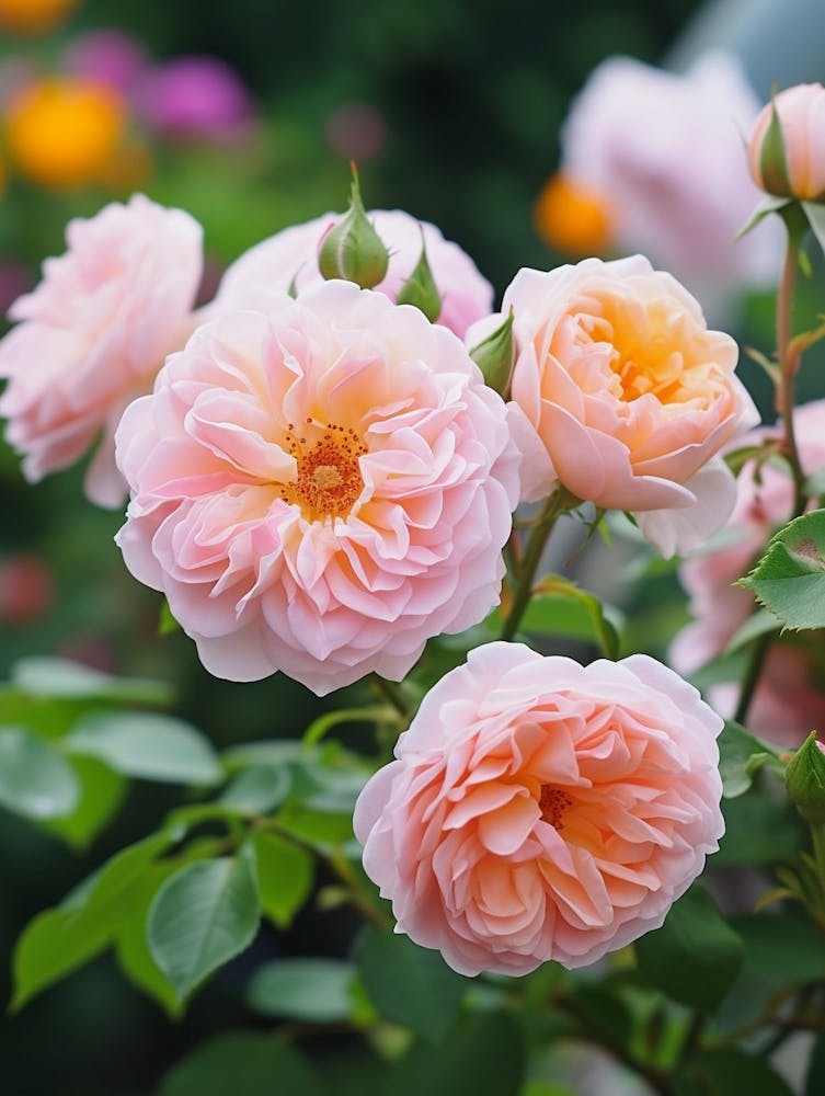 English Roses Painting Dotted Line 2