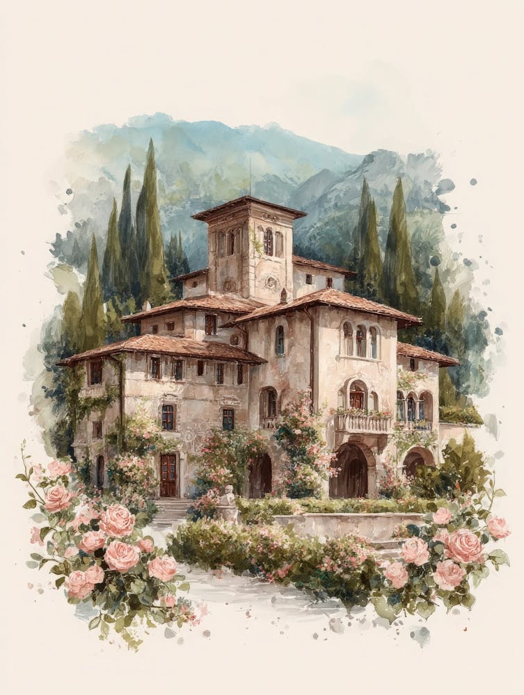 Aihrgdesign Isolated Watercolor Painting Of Italian Renaissan 292f2bc9 7868 4330 8ee9 078694b92834 0