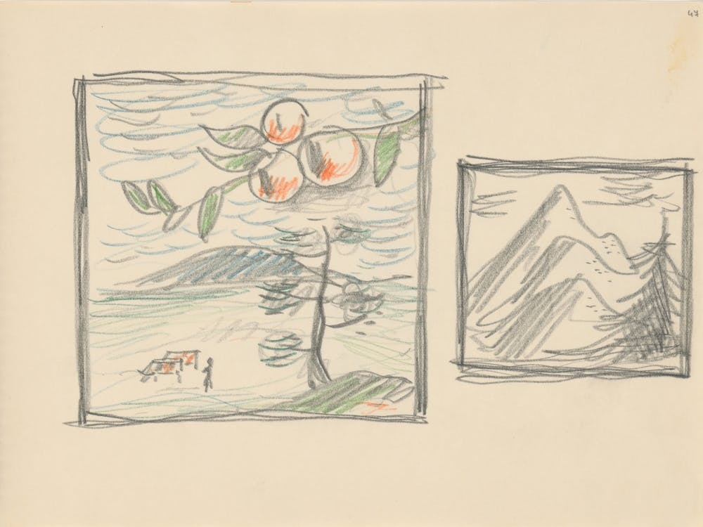 Sketchbook With Various Studio Drawings, Mikuláš Galanda (3) 1
