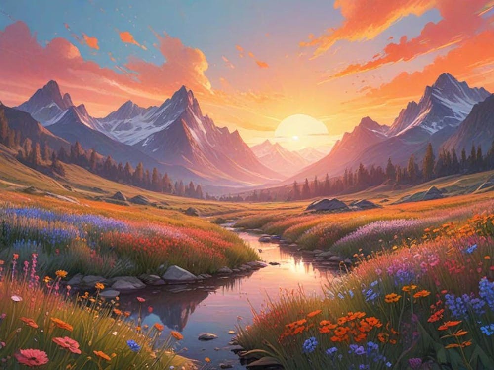 Sunset In The Mountains 5