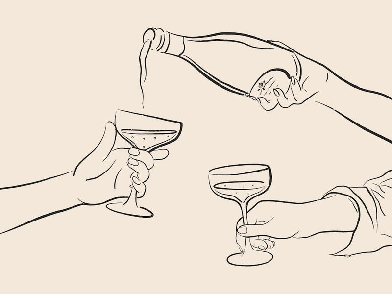 Champagne Pour - Black