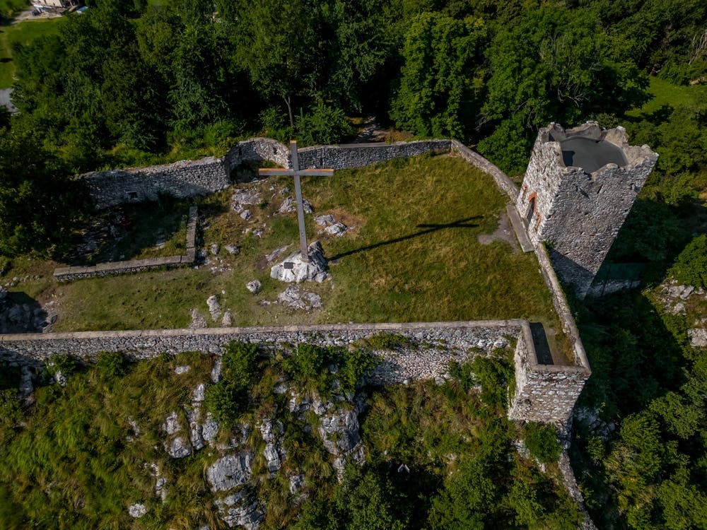 Aerial View Of A Castello dell'Innominato