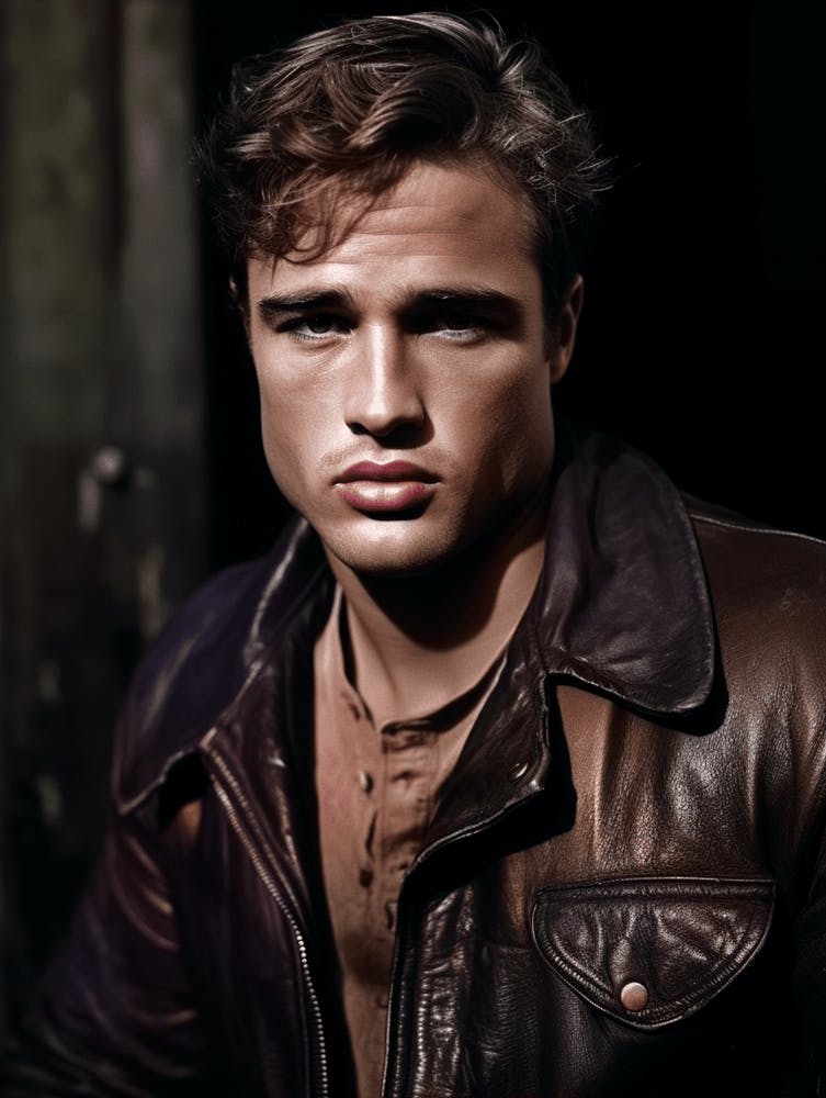 Color Photograph Marlon Brando