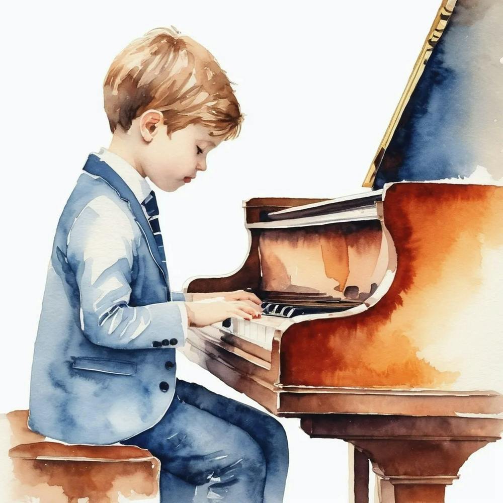 Boy Playing Piano