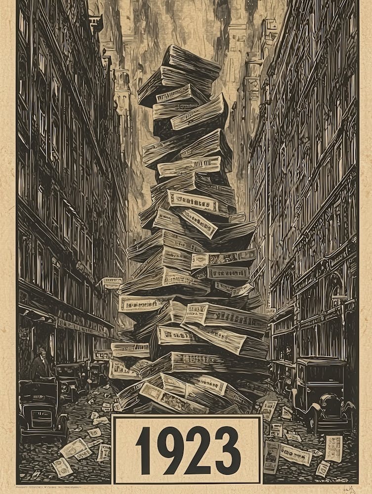 Aihrgdesign A Vintage Historical Poster Symbolizing The 1923 2