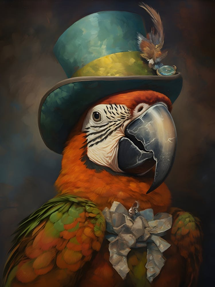 Parrot In Top Hat