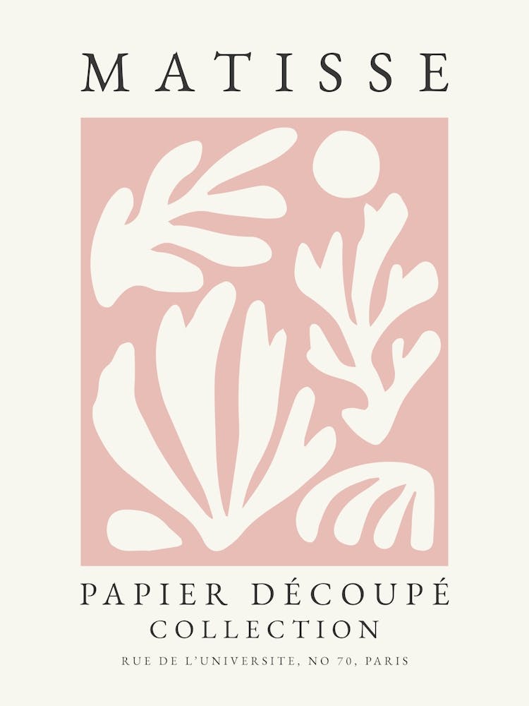 Minimalist Matisse Print Pink 3