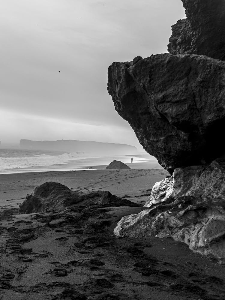 Black And White Beach