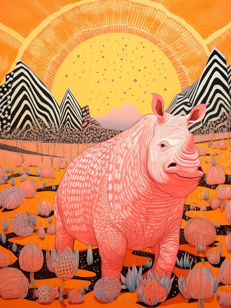 Rhino In The Mountains 3