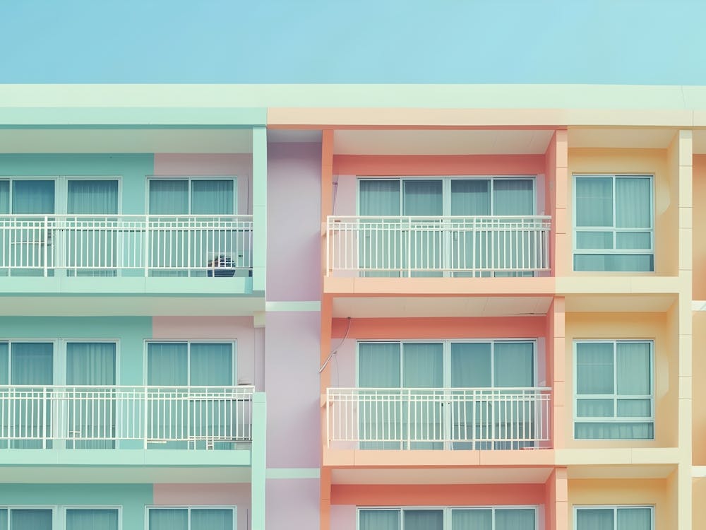 Colorful Apartment Building
