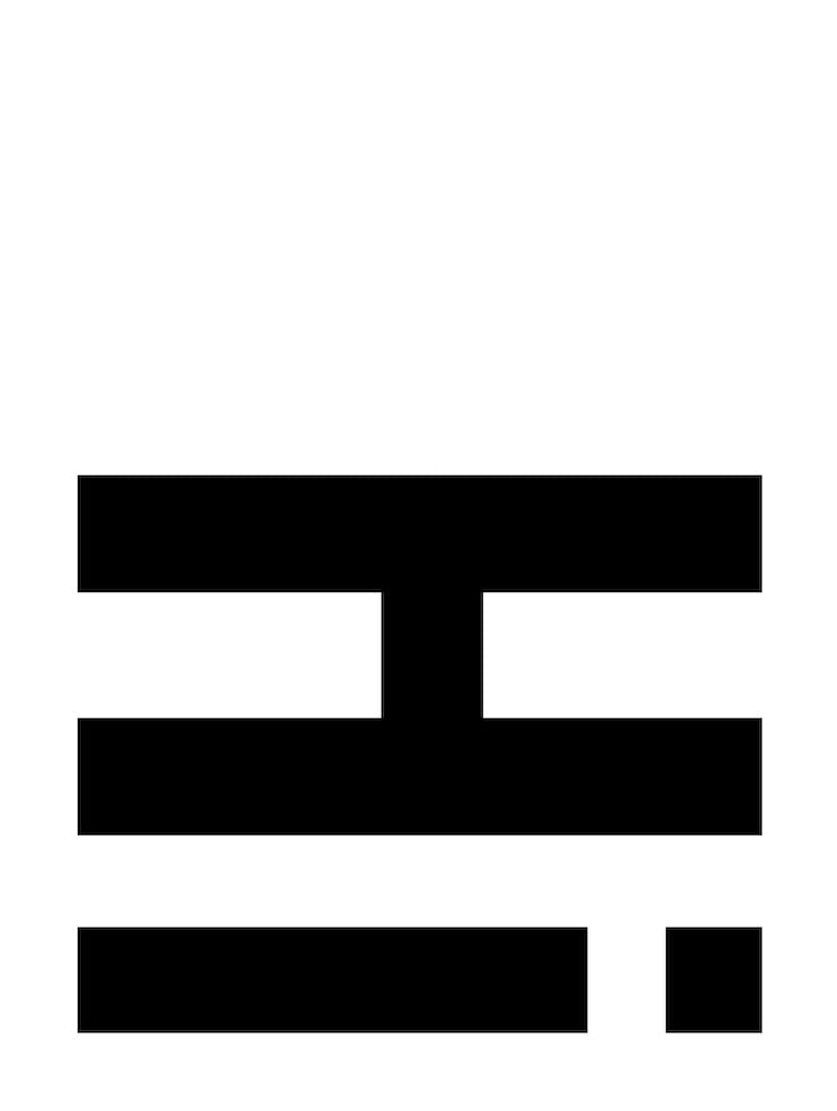Hi typography in black and white