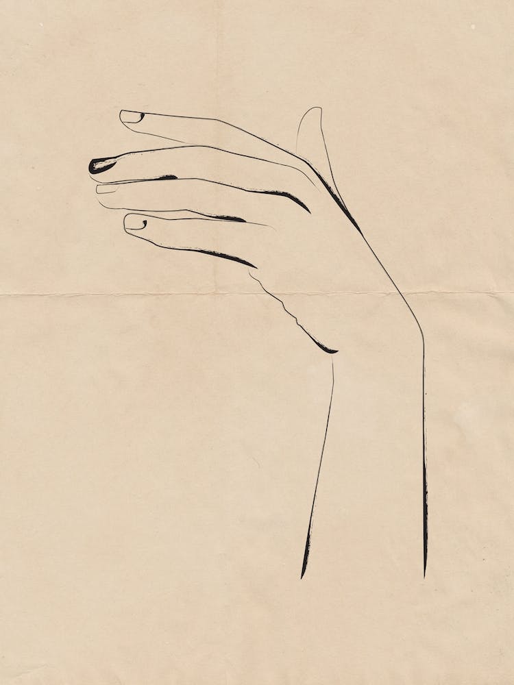 Handskizze auf Vintage-Papier