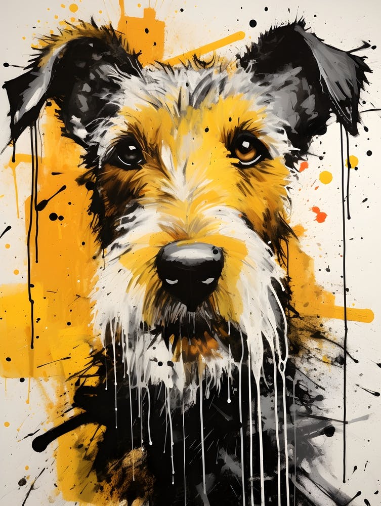 Gemalter Terrier