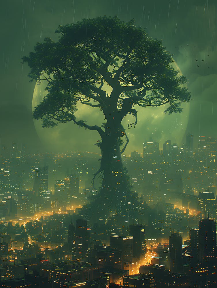 Whimsical Tree In The City 4