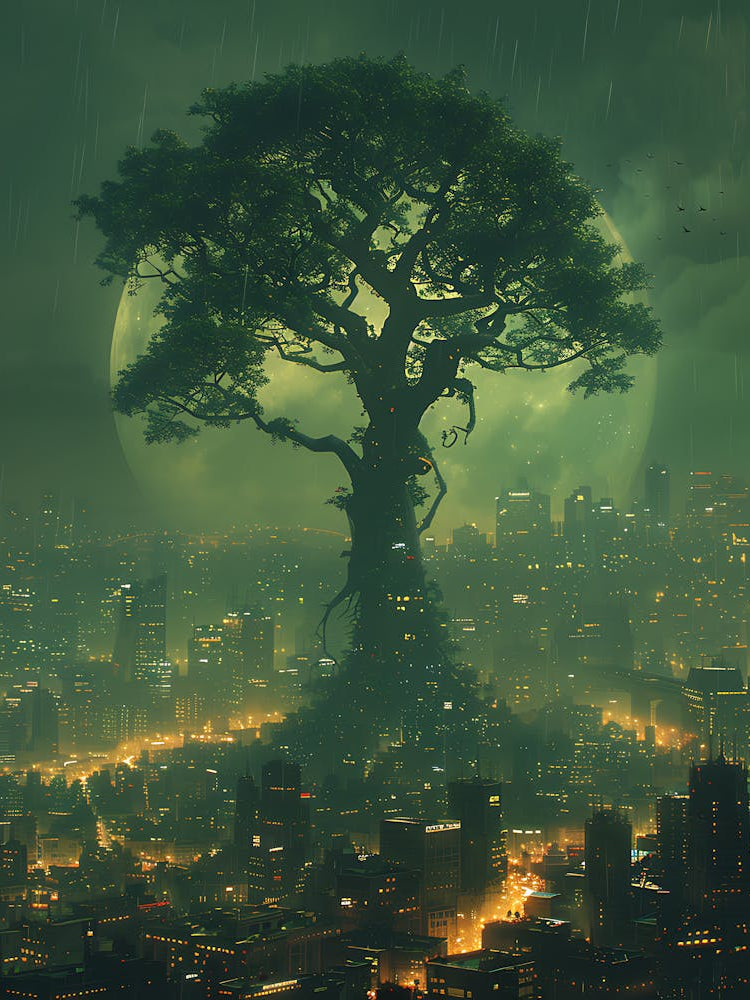 Whimsical Tree In The City 4