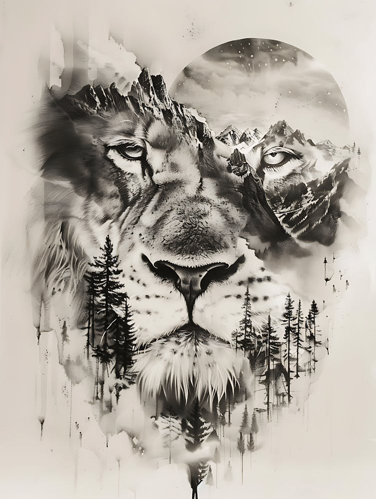 Lion In The Forest 21