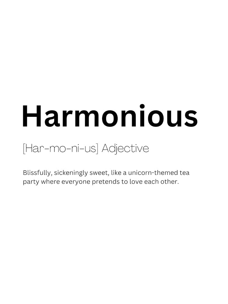 Harmonious Definition Meaning